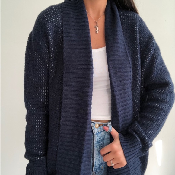 1 LEFT NEW Market & Spruce navy blue cardigan - Picture 3 of 8
